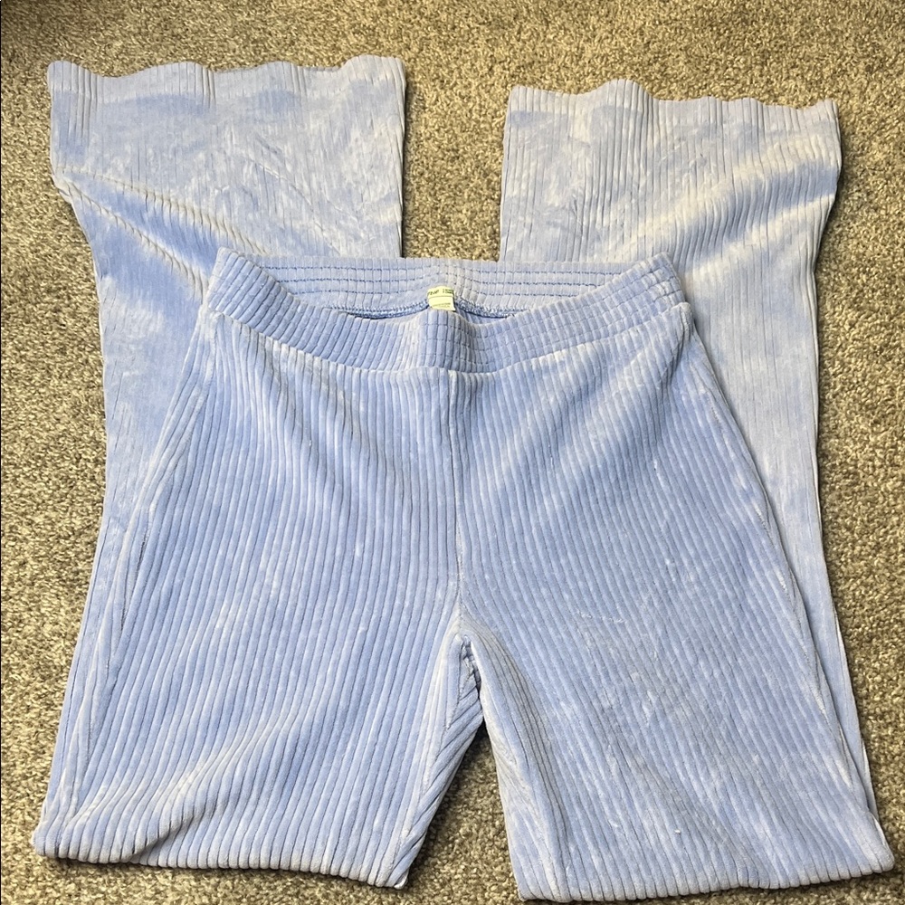 Women’s Aerie Blue Corduroy Flare Pants